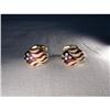 Image 1 : Hidalgo 18K Enamel American Flag Mens Cufflinks#1642790