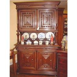 French Henri II Buffet double corps  circa 1880#1642882