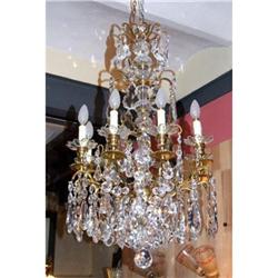 French Versailles  chandelier bronze  crystal  #1643106