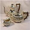 Image 1 : 4 Piece Ornate Sterling Silver Tea Service. #1654788