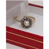 Image 1 : Pearl, Diamond and Gold Vintage Ring #1654943