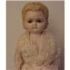Image 1 : Doll Wax Composition Pumpkin Head Wood Feet #1655151