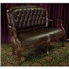 Image 1 : ANTIQUE FRENCH VICTORIAN LEATHER CLUB SOFA #1655240