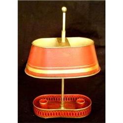 Antique Bouillotte Tole Lamp #1655399