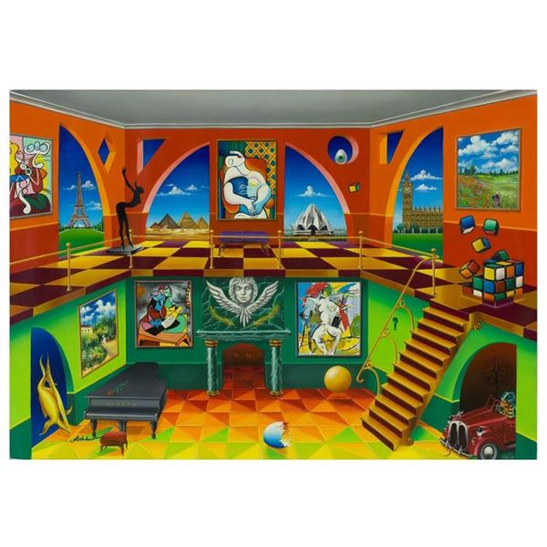 Alexander Astahov, "Rubik Cube" Hand Signed Limited Edition Giclee on Canvas wit