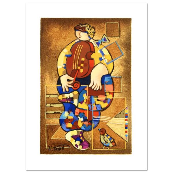 Dorit Levi, "Merry Violin" Limited Edition Serigraph, Numbered and Hand Signed w