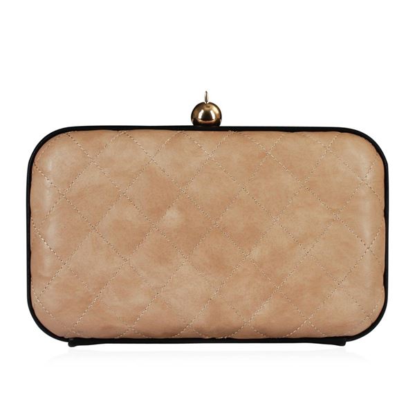 Natural Tufted Evening Clutch