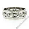 Image 7 : Antique 14kt White Gold 0.20 ctw Diamond 7mm Eternity Band Ring