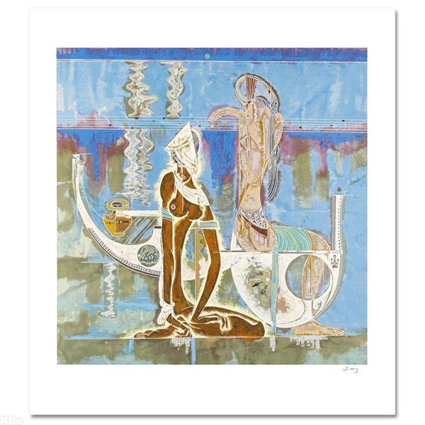 "Rhyme of Sea" Limited Edition Serigraph (34" x 38") by Renowned Artist Lu Hong,