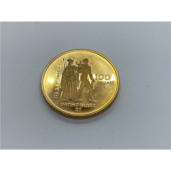 1990 CANADA $100 1/4 OUNCE GOLD COIN