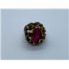 Image 1 : 10K RING WITH RED STONE