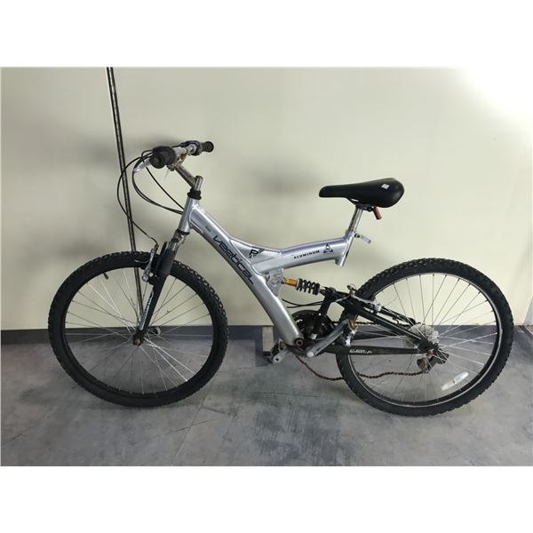 GREY VERTICAL 18 SPEED FULL SUSPENSION MOUNTAIN BIKE