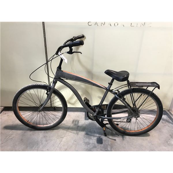 GREY GIANT SIMPLE 7 SPEED CRUISER BIKE