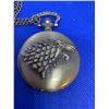 Image 3 : NEW Quartz Game of Thrones collector Pocket watch and chain
