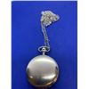 Image 2 : New Quartz Silver Engravable Steam Engine Pocket watch and chain Set