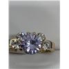 Image 3 : Ladies Brilliant Cut Amethyst Style Gemstone ring-size 7.5
