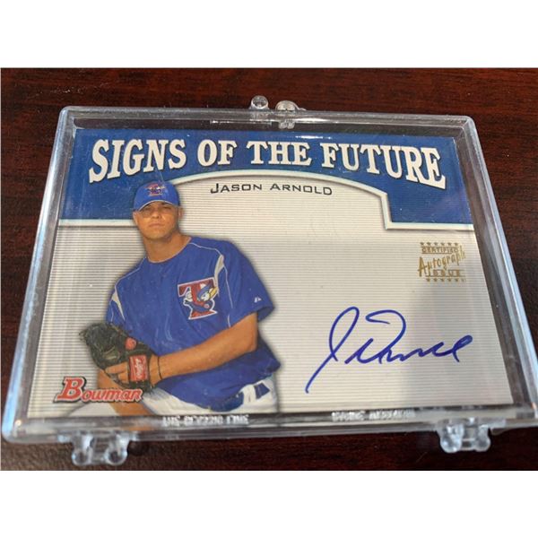 Bowman Signed Jason Arnold Baseball Card