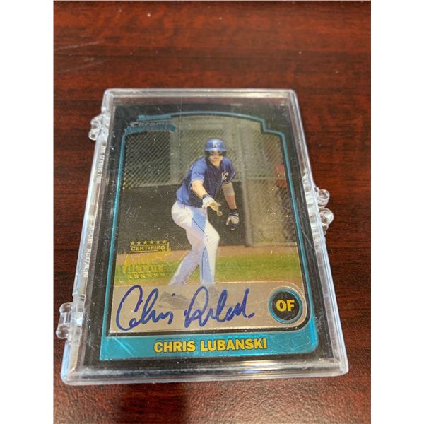 Signed Chris Lubanski Baseball card