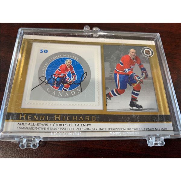 Henri Richard Commemorative collector card