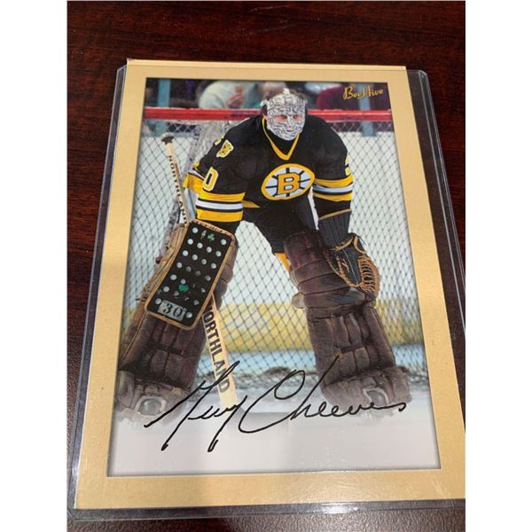 Boston Gerry Cheevers Signed 8 x 10 framed