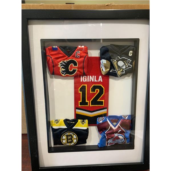 Iginla Framed Mini Jersey Display