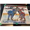 Image 1 : Autographed Print childrens hockey 78/110 signed by Frank Mahovich  Henri Richard