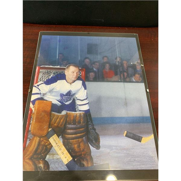 Lot of Hockey with johnny Bower framed picture