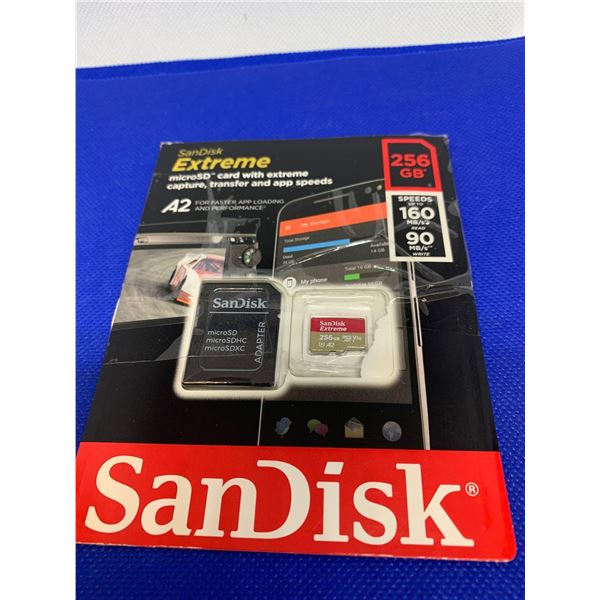 ScanDisk 256GB Micro SD Card with adapter