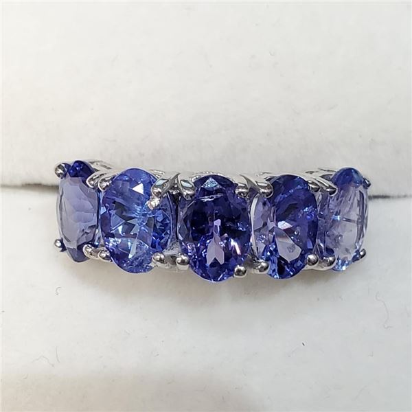 10K White Gold Tanzanite(2.25ct) Ring (~Size 6)(Ring is resizable for $40) (~weight 2.3g), Made in C