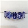 Image 1 : 10K White Gold Tanzanite(2.25ct) Ring (~Size 6)(Ring is resizable for $40) (~weight 2.3g), Made in C
