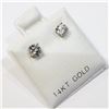 Image 5 : 14K White Gold Diamond (0.4Ct,I2-I3,H-I) Earrings (~weight 0.57g), Made in Canada, Appraised Retail 