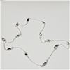 Image 1 : Silver Muti Genuine Gemstone 18 Necklace, Suggested Retail Value $300 (Estimated Selling Price from 
