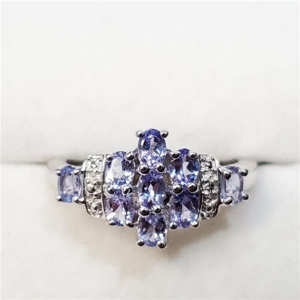 Silver Tanzanite(1.2ct) Ring, Suggested Retail Value $200 (Estimated Selling Price from $30 to $60)