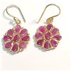 Image 1 : Silver Ruby Earrings, Suggested Retail Value $200 (Estimated Selling Price from $30 to $60)