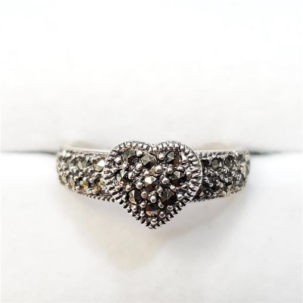 Silver Marcasite Ring, Suggested Retail Value $120