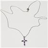 Image 2 : Silver Amethyst 18 Necklace, Suggested Retail Value $100