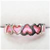Image 1 : Silver Pink Crystal Ring, Suggested Retail Value $80