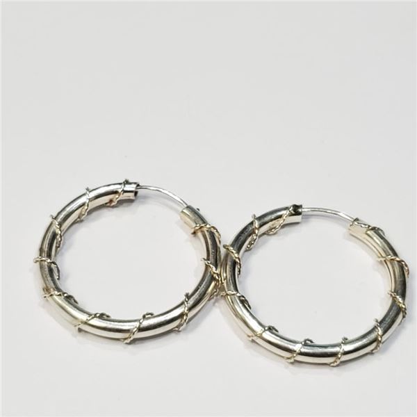 Silver Hoop 23Mm Earrings, Suggested Retail Value $80