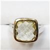 Image 1 : Brass Lemon Topaz(5.8ct) Ring, Suggested Retail Value $100