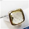 Image 2 : Brass Lemon Topaz(5.8ct) Ring, Suggested Retail Value $100