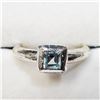 Image 1 : Silver Blue Topaz(0.5ct) Ring, Suggested Retail Value $120