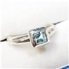 Image 2 : Silver Blue Topaz(0.5ct) Ring, Suggested Retail Value $120