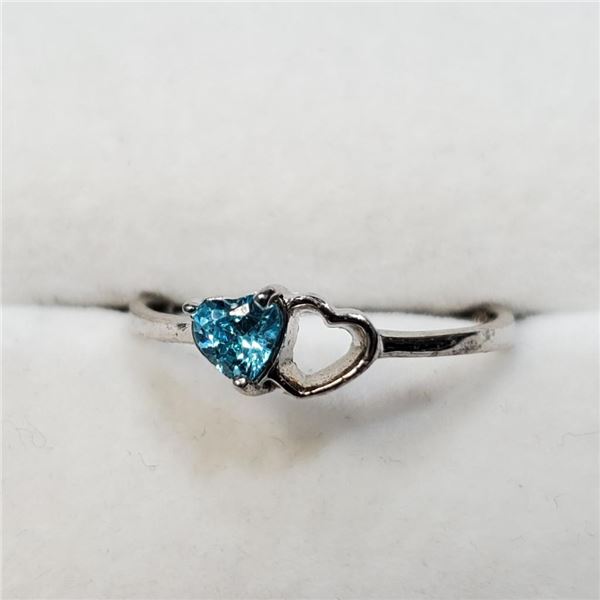 Silver Blue Topaz Ring, Suggested Retail Value $120