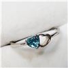 Image 2 : Silver Blue Topaz Ring, Suggested Retail Value $120