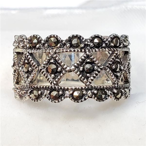 Silver Marcasite Ring, Suggested Retail Value $140