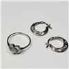 Image 1 : Silver Earring And Cz Ring M, Suggested Retail Value $200 (Estimated Selling Price from $30 to $60)