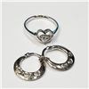 Image 2 : Silver Earring And Cz Ring M, Suggested Retail Value $200 (Estimated Selling Price from $30 to $60)