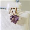 Image 1 : 14K Yellow Gold Gold Fill Amethyst(0.1ct) Pendant, Suggested Retail Value $60