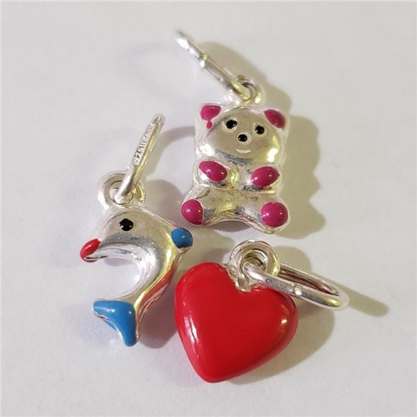 Silver Lot Of 3 Pendant, Suggested Retail Value $140