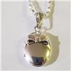 Image 1 : Silver Locket Pendant Necklace (~length 16inches) (~weight 6.3g), Suggested Retail Value $160